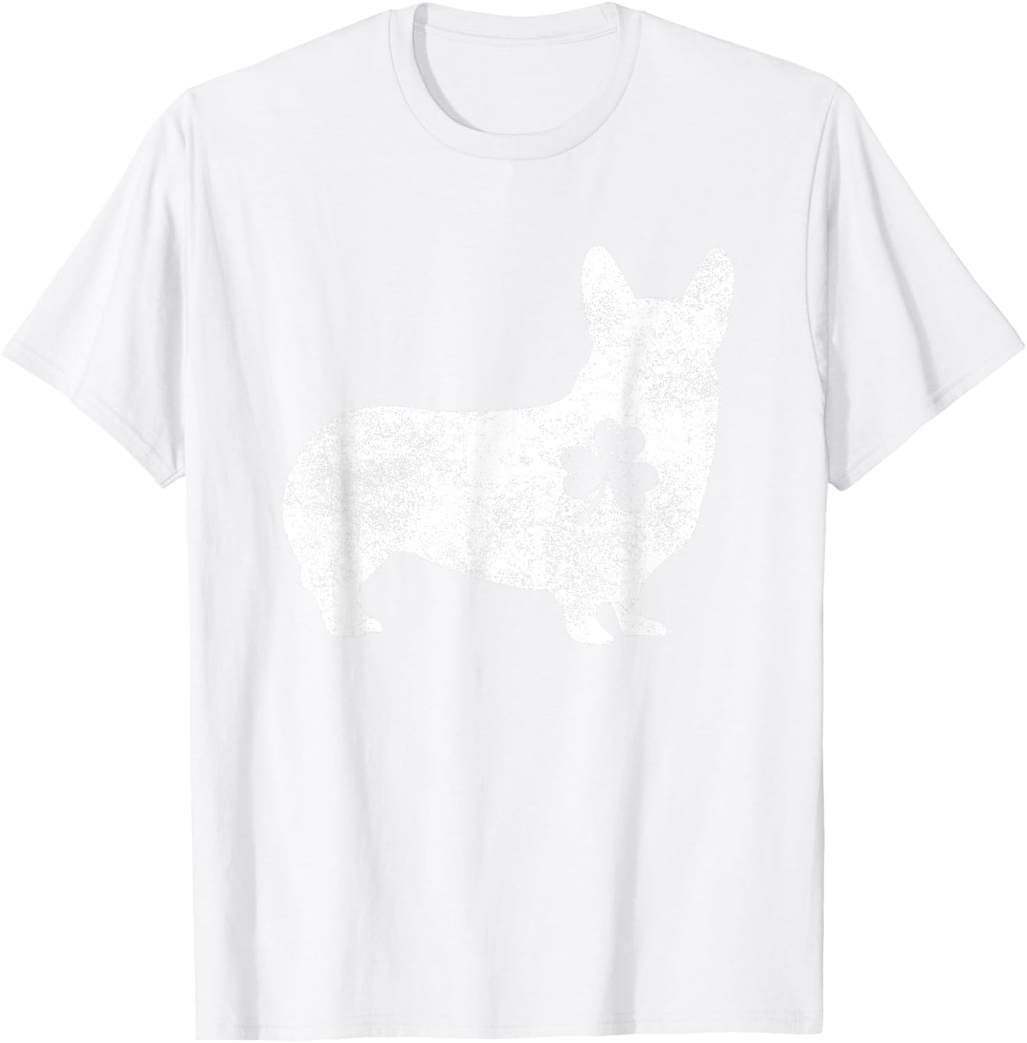 Corgi Irish Clover St Patrick's Day Dog Lover Gifts Women Kids T-Shirt - T-Shirt | White