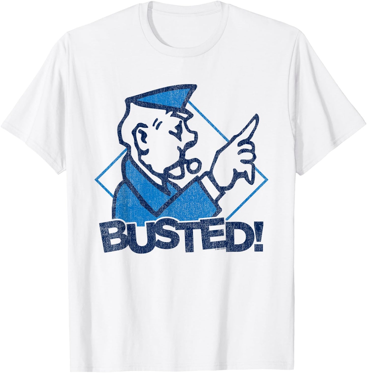 Monopoly You're Busted T-Shirt - T-Shirt | White