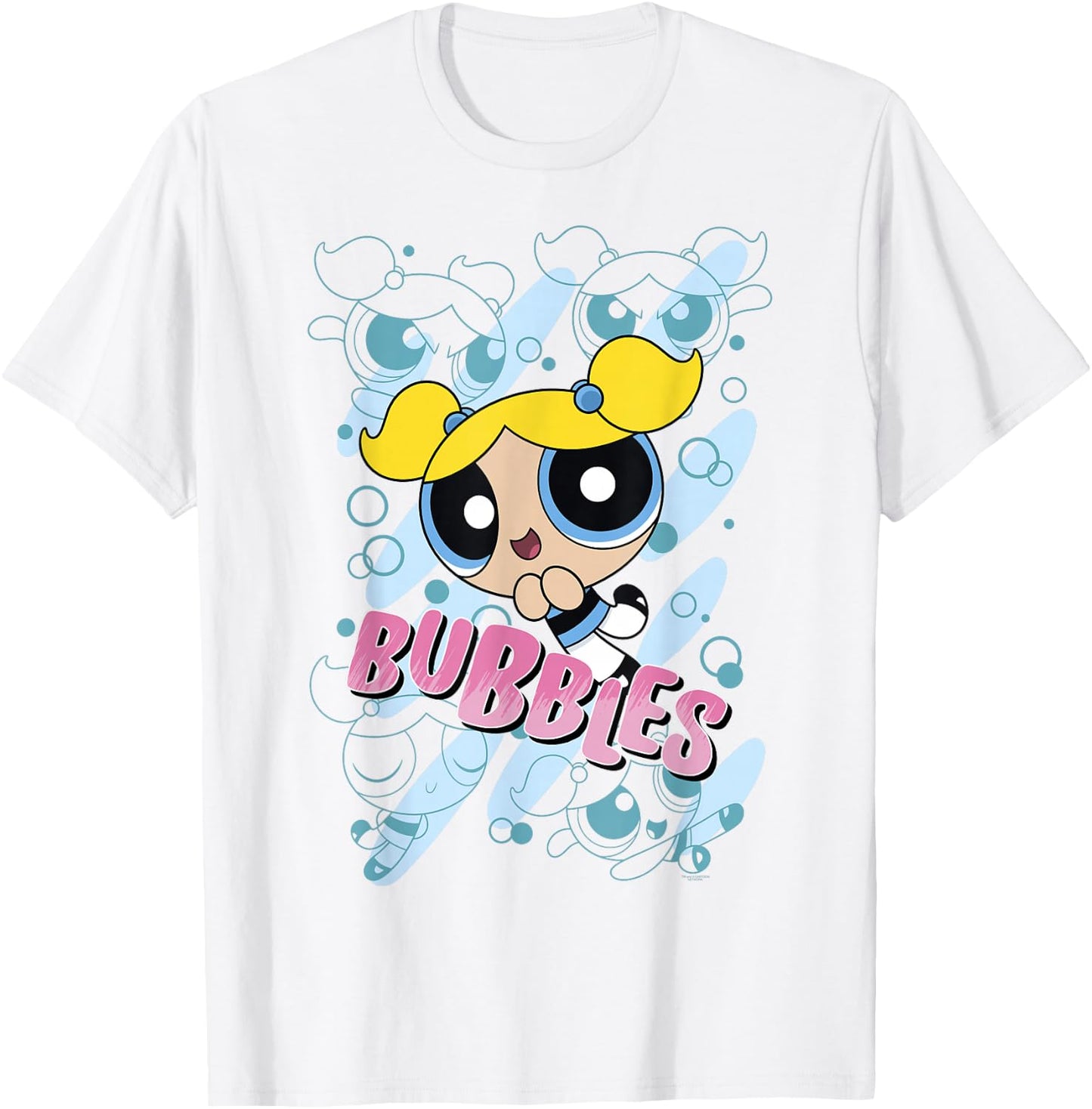 CN The Powerpuff Girls Bubbles Moves Small T-Shirt - T-Shirt | White