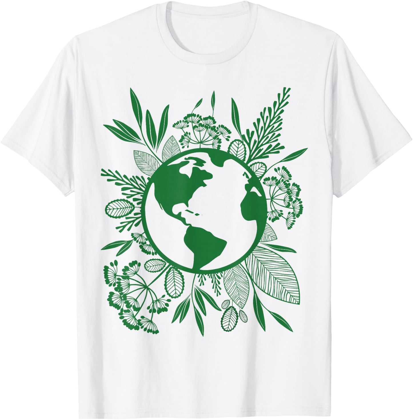 Earth Day Live Green Peace, Love, Reuse, Recycle T-Shirt - T-Shirt | White