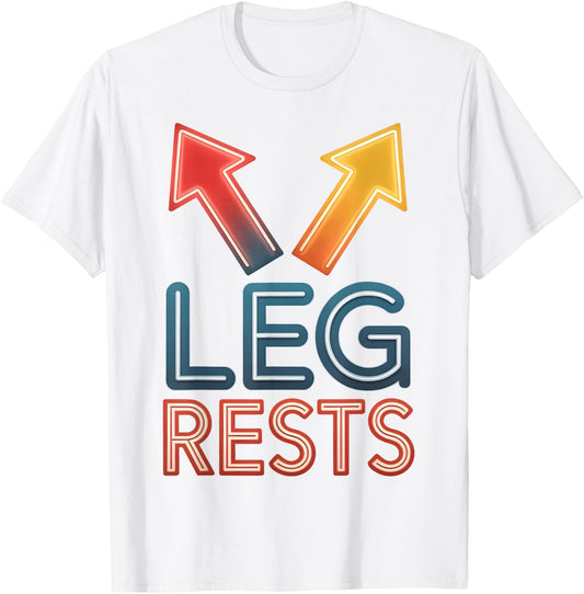 Leg Rests Funny Couple Humor Adult Joke Men Women Dirty T-Shirt - T-Shirt | White