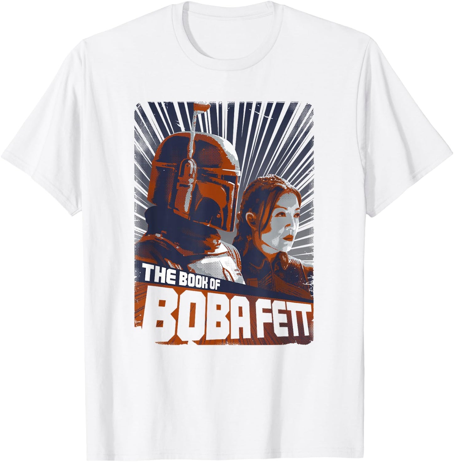 Star Wars The Book Of Boba Fett Retro Graphic Poster T-Shirt - T-Shirt | White
