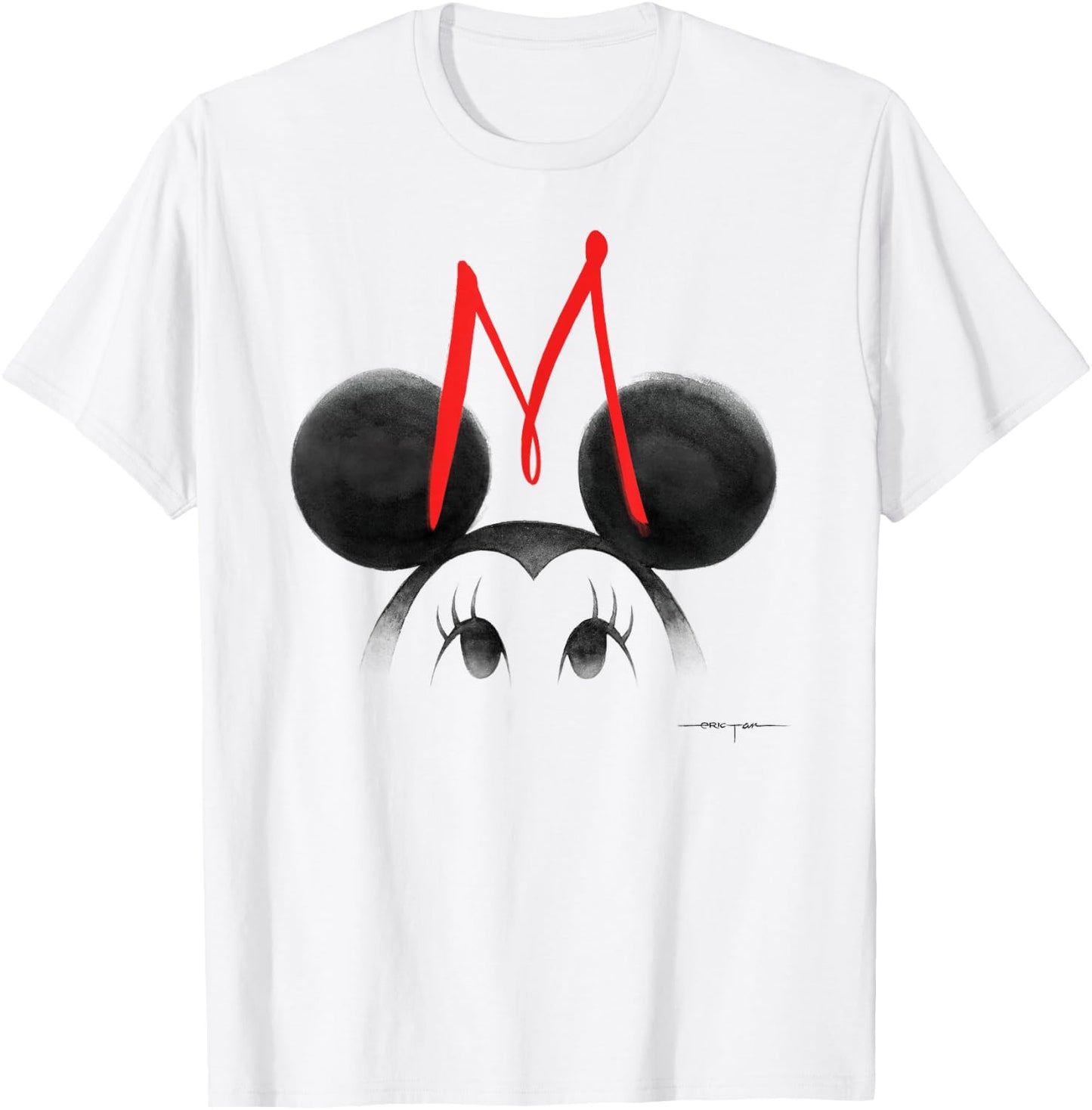 Minnie Mouse - Ears With Face T-Shirt - T-Shirt | White