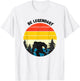 Be legendary, big foot vintage retro style background print T-Shirt - T-Shirt | White