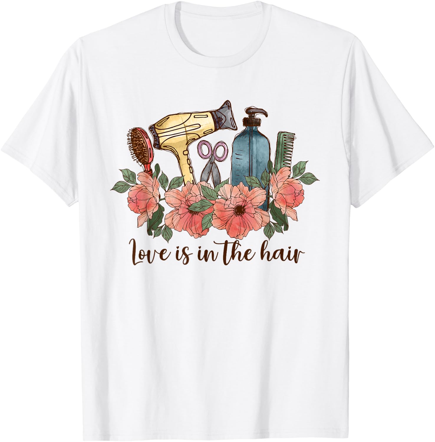 Funny Hair Hustler Hairdresser Salon & Hairstylist Stylist T-Shirt - T-Shirt | White