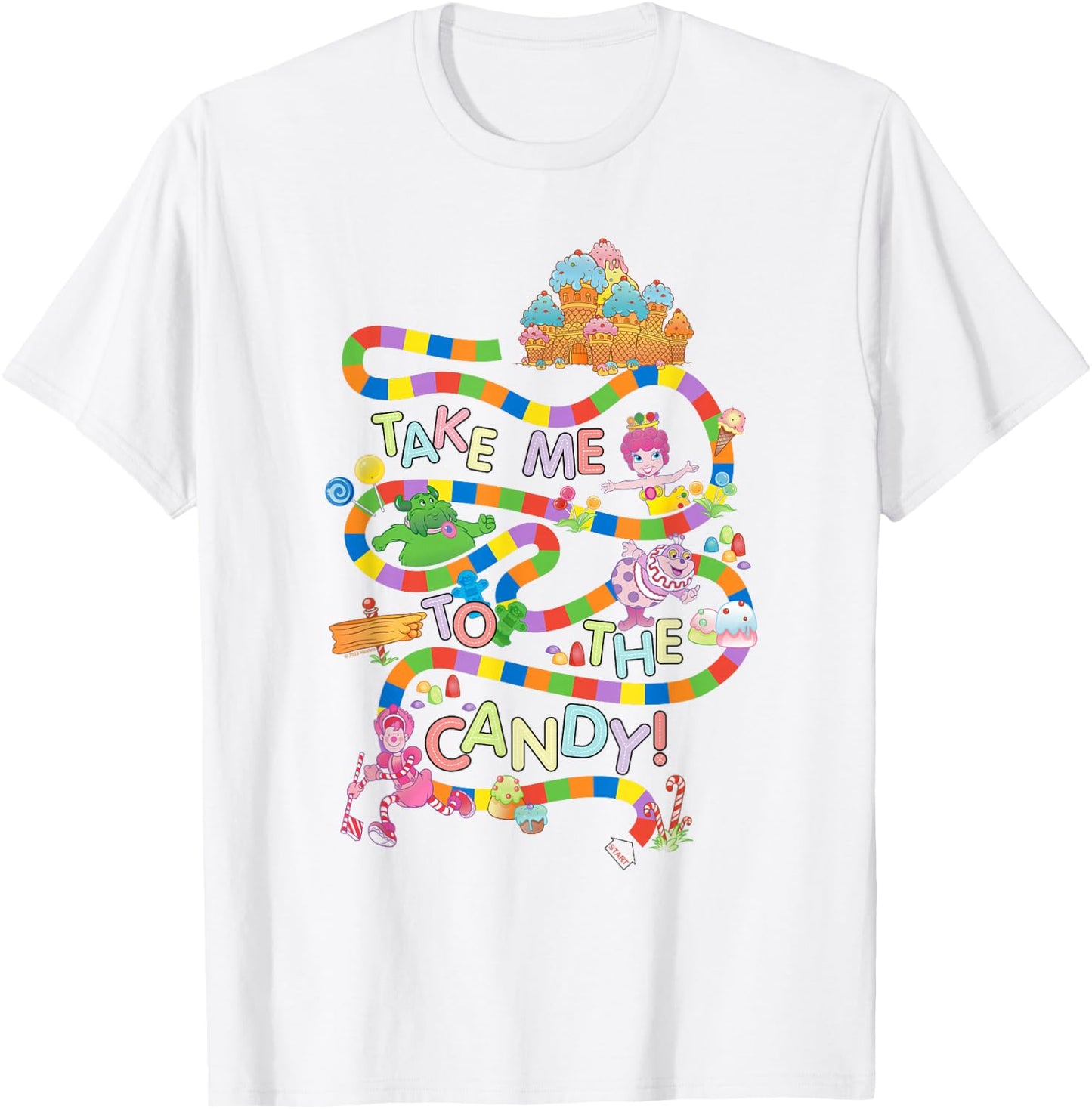Candy Land Take Me to The Candy Small T-Shirt - T-Shirt | White