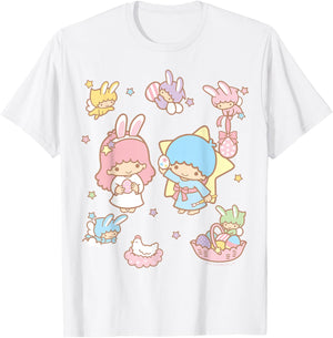 Little Twin Stars and Friends Easter Shirt T-Shirt - T-Shirt | White