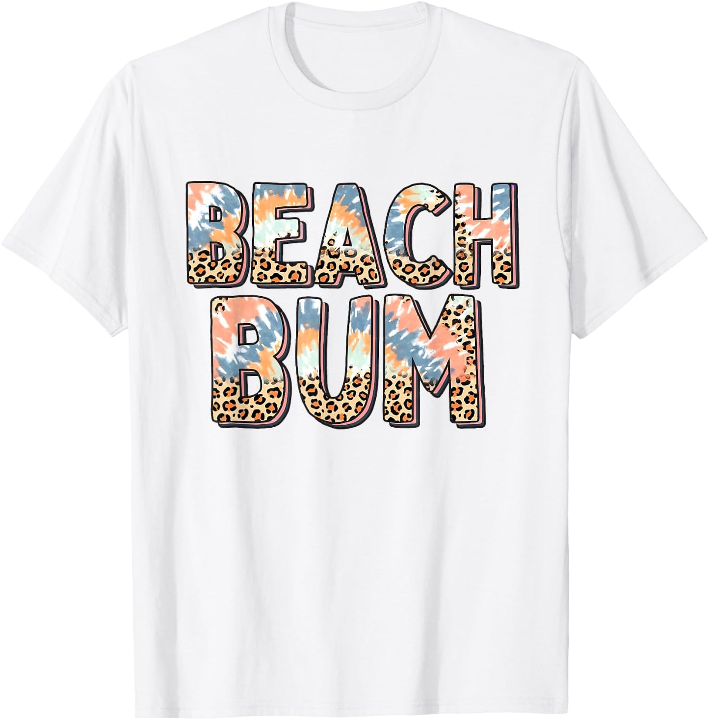 Beach Bum Women Girls Kids T-Shirt - T-Shirt | White