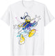 Disney Mickey and Friends Donald Duck Paint Splatter T-Shirt - T-Shirt | White