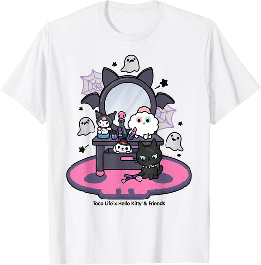Toca Life x Hello Kitty & Friends Kuromi Vanity T-Shirt - T-Shirt | White