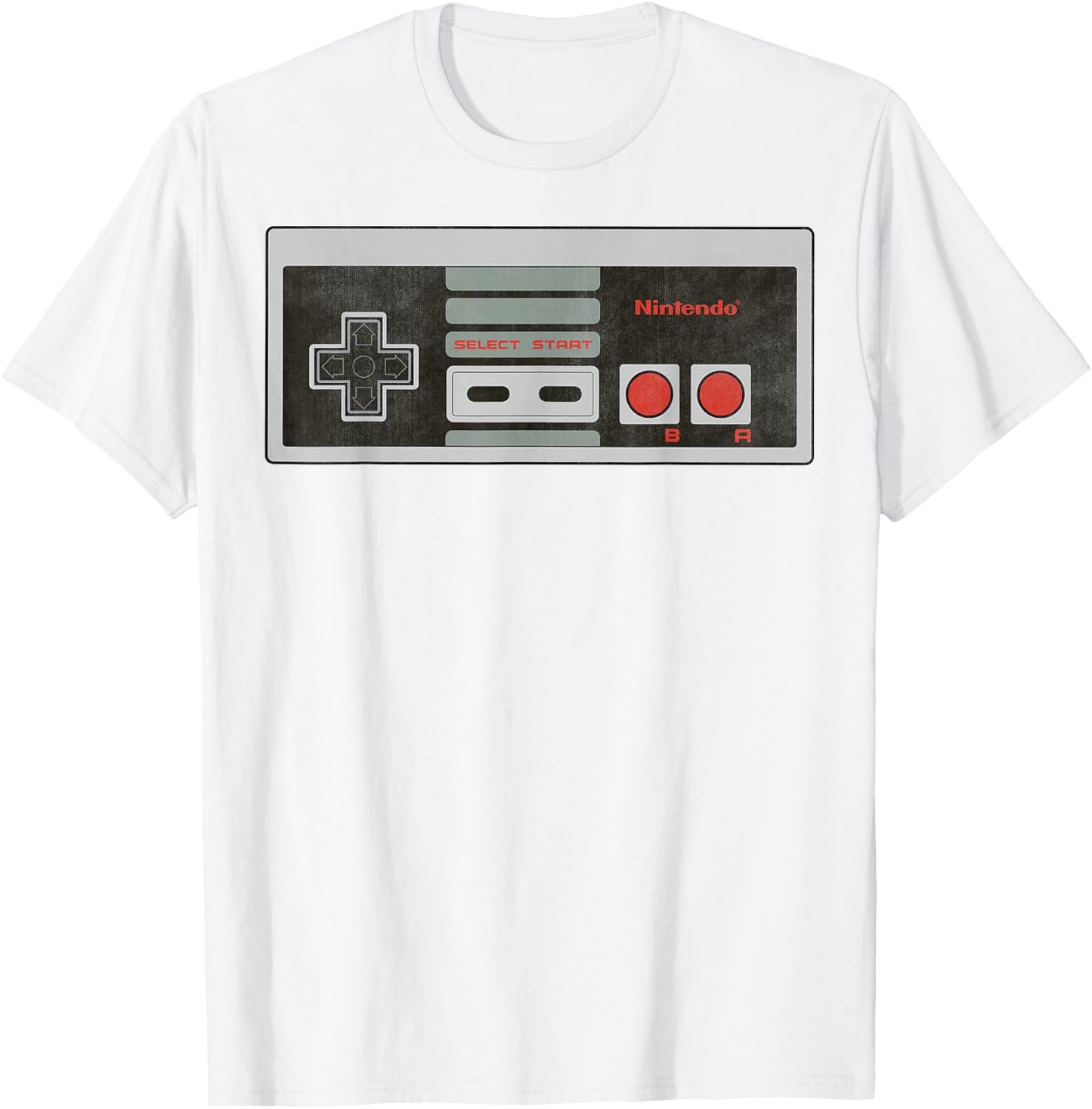 Nintendo Entertainment Retro NES Controller Graphic T-Shirt - T-Shirt | White