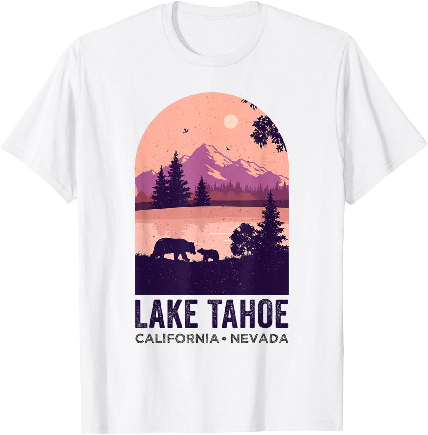 Lake Tahoe California Nevada Summer Vacation at Lake Tahoe T-Shirt - T-Shirt | White