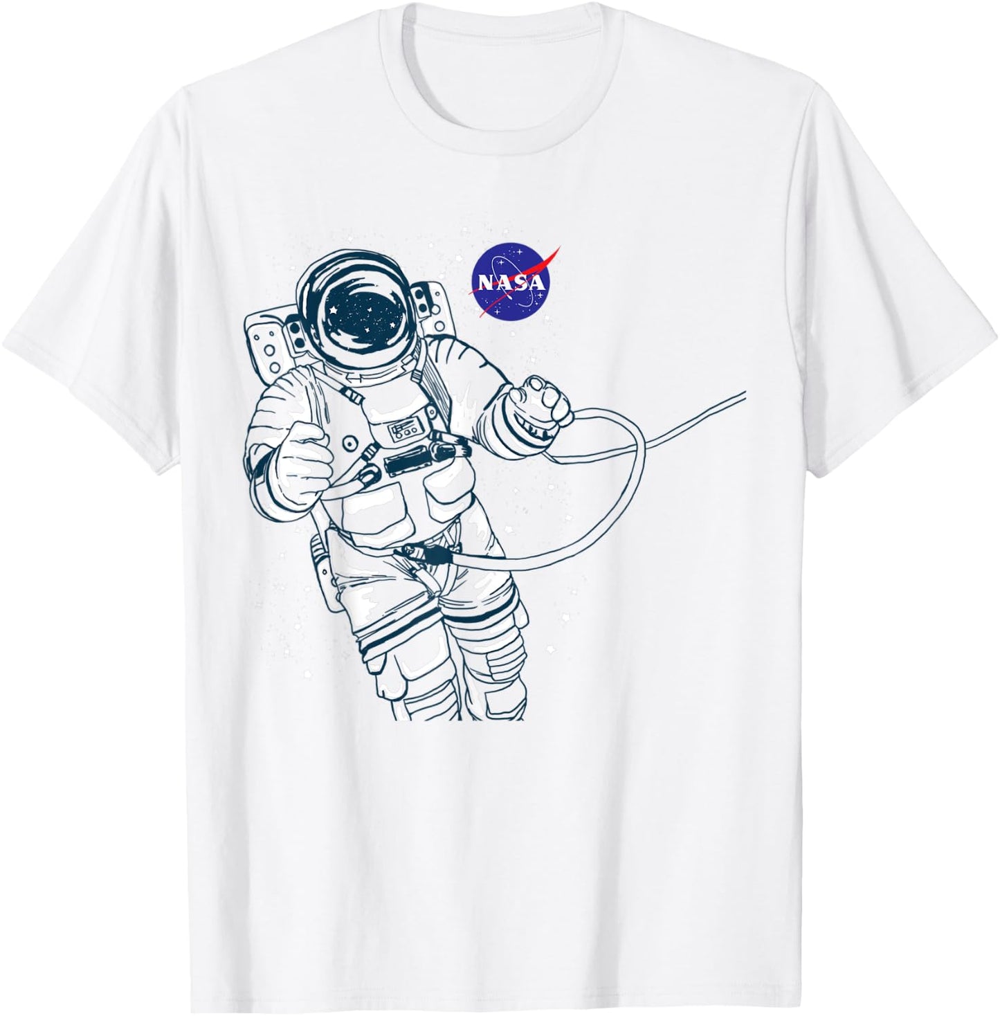 NASA Floating Astronaut T-Shirt - T-Shirt | White