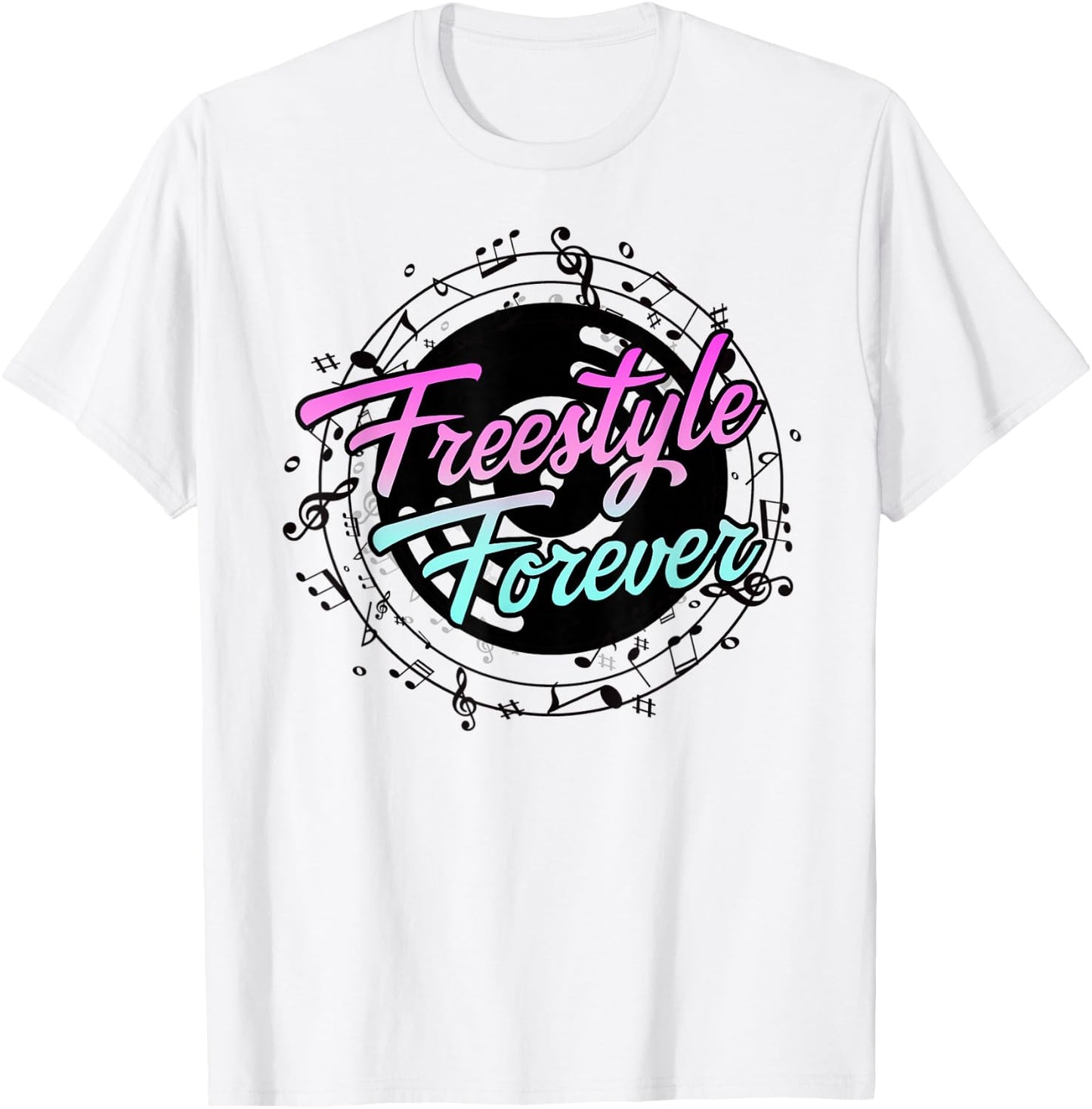 Freestyle Forever for Lovers of 80s Freestyle Dance Music T-Shirt - T-Shirt | White