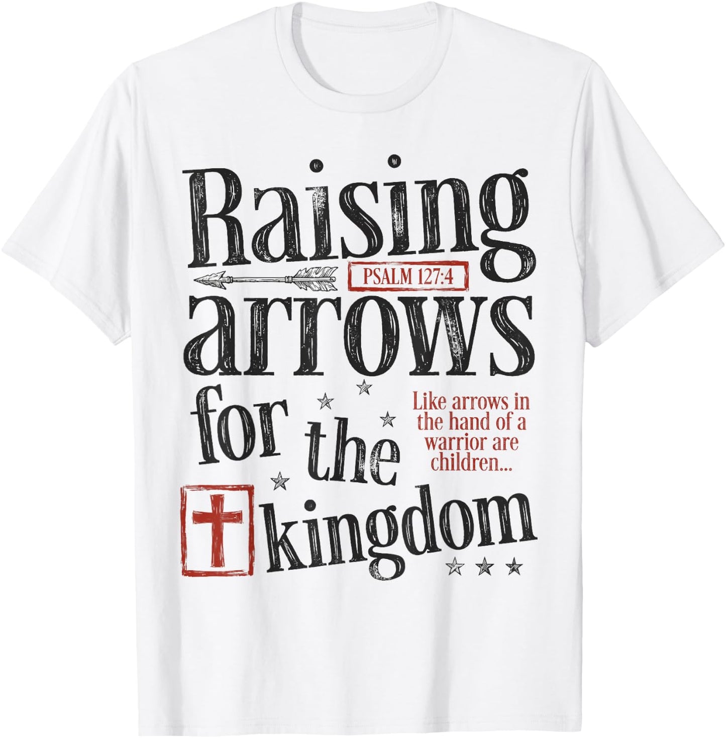 Dad Raising Arrows Fathers Day Christian Dad Husband T-Shirt - T-Shirt | White
