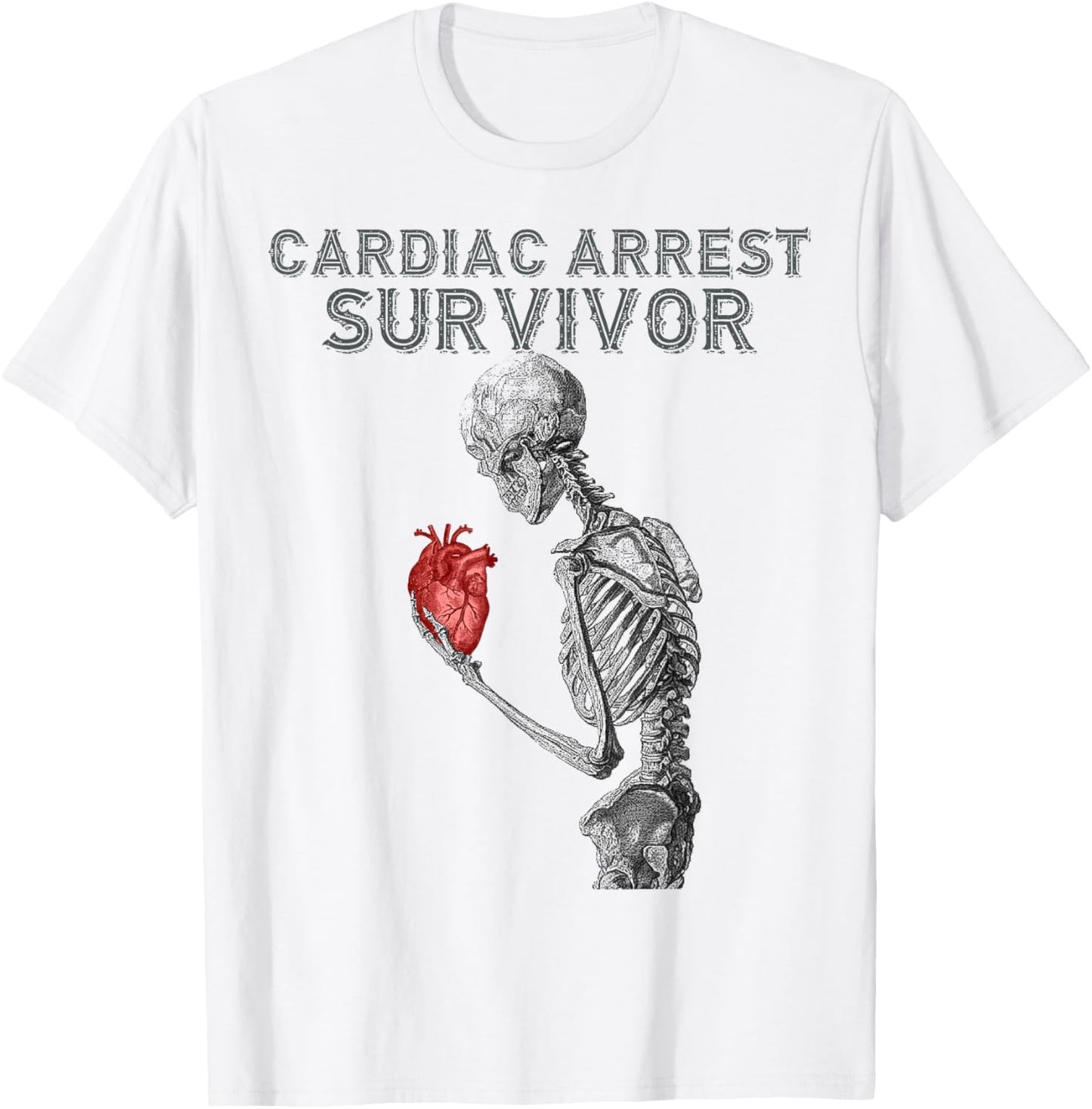 Cardiac Arrest Survivor T-Shirt - T-Shirt | White
