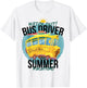 Funny Last Day of School Bus Driver Summer Vacation T-Shirt - T-Shirt | White
