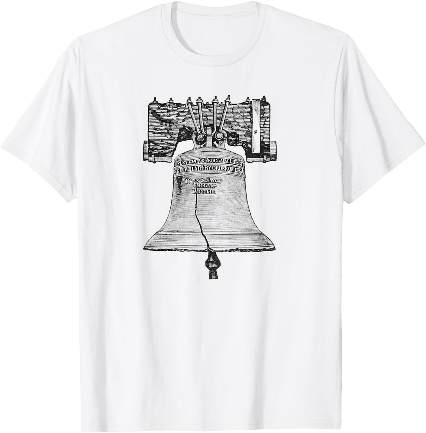 Liberty Bell Philadelphia T-Shirt - T-Shirt | White