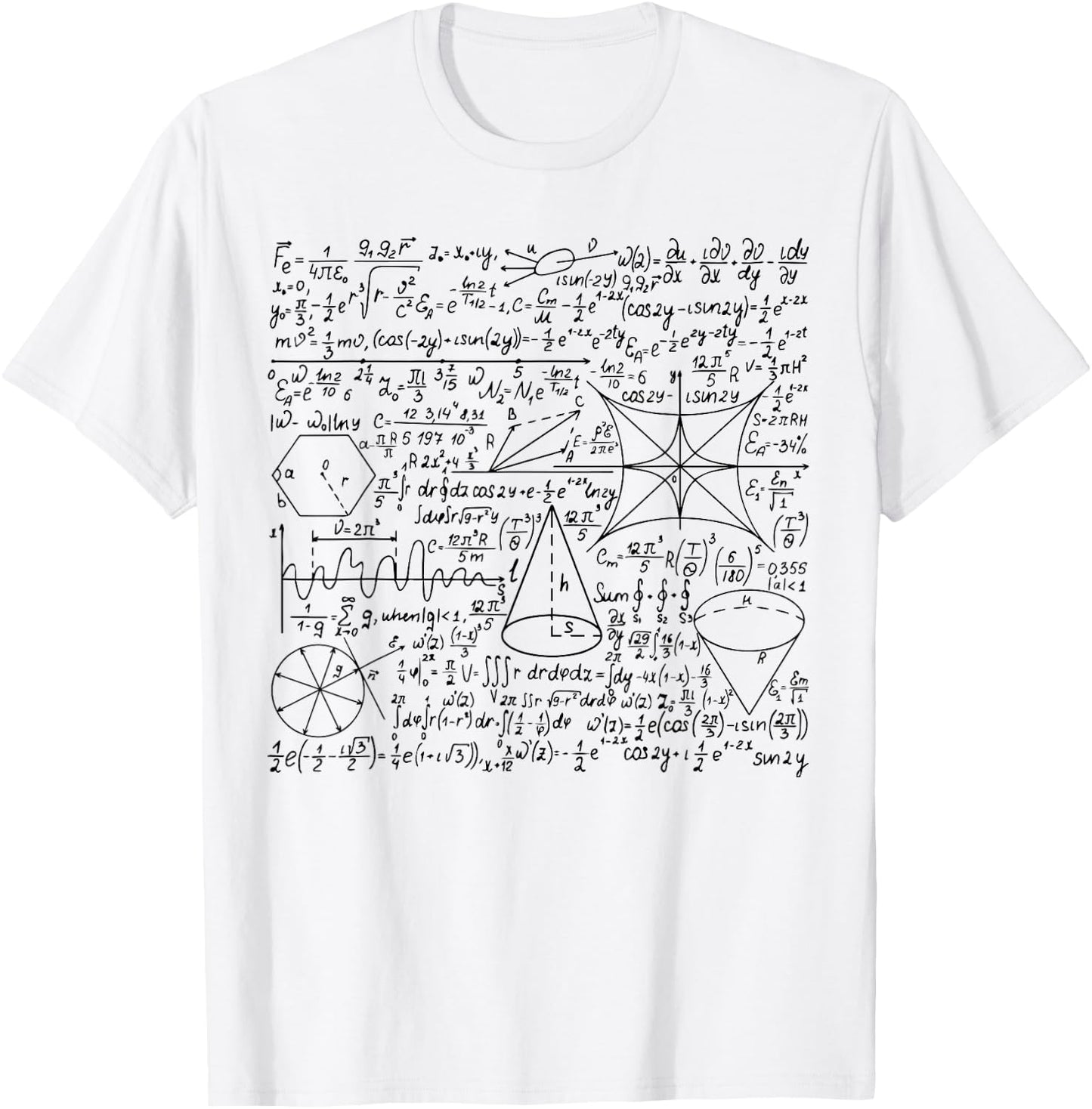 Math Equation Cool Quadratic Formula Geek Nerd Math gift T-Shirt - T-Shirt | White