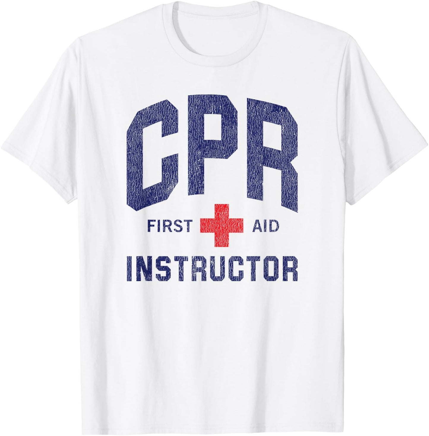 CPR First Aid AED Instructor T-Shirt - T-Shirt | White
