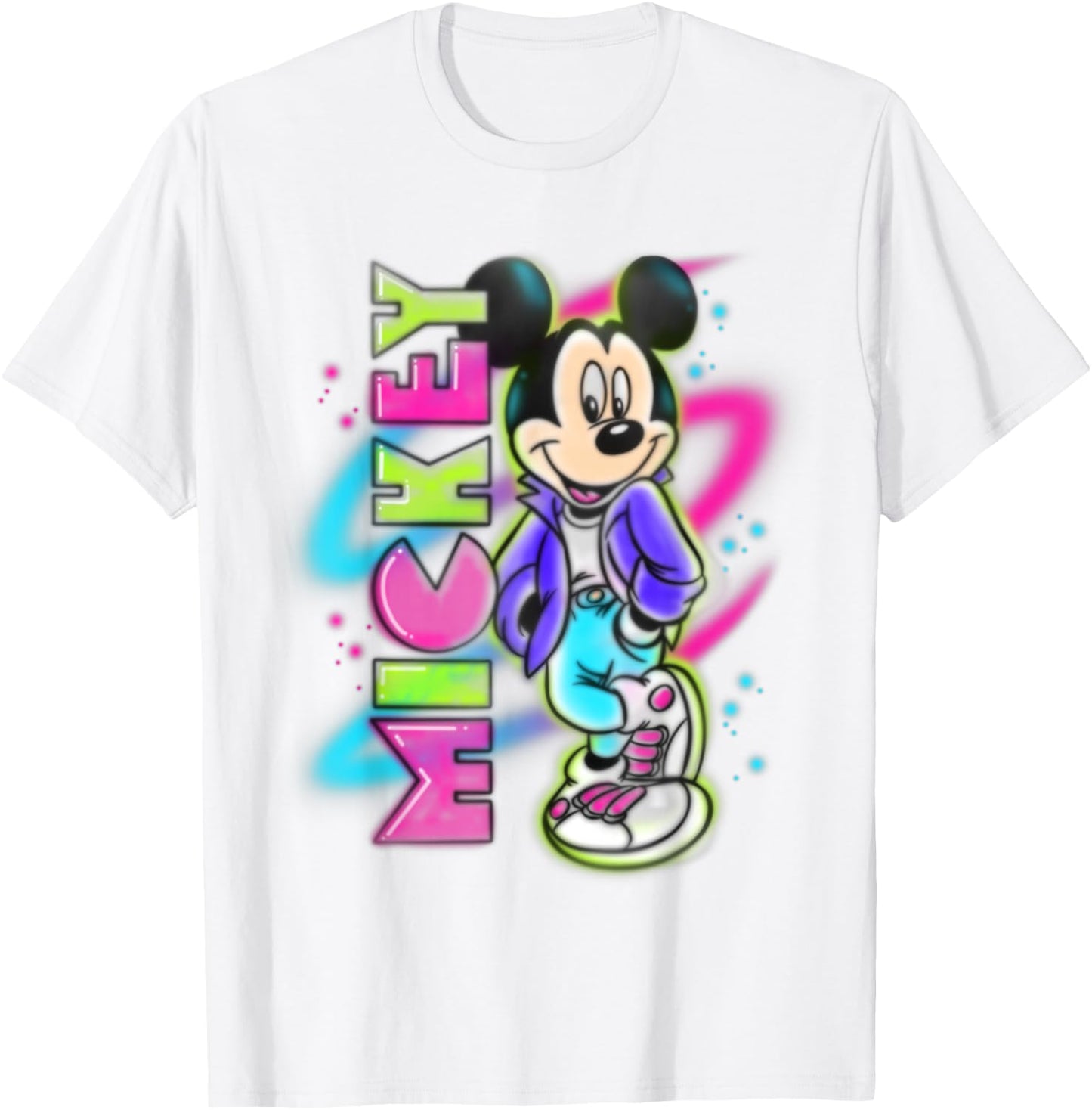Disney - Mickey Mouse Airbrush T-Shirt - T-Shirt | White