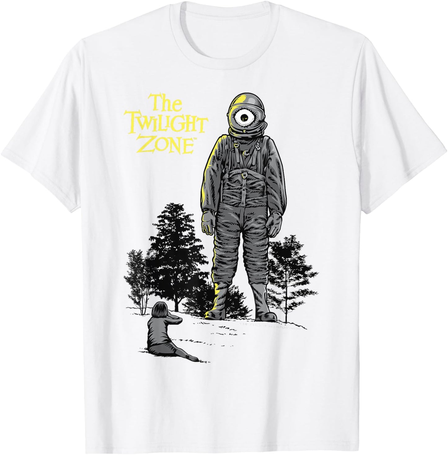 The Twilight Zone Look Up At Laser Eye T-Shirt - T-Shirt | White