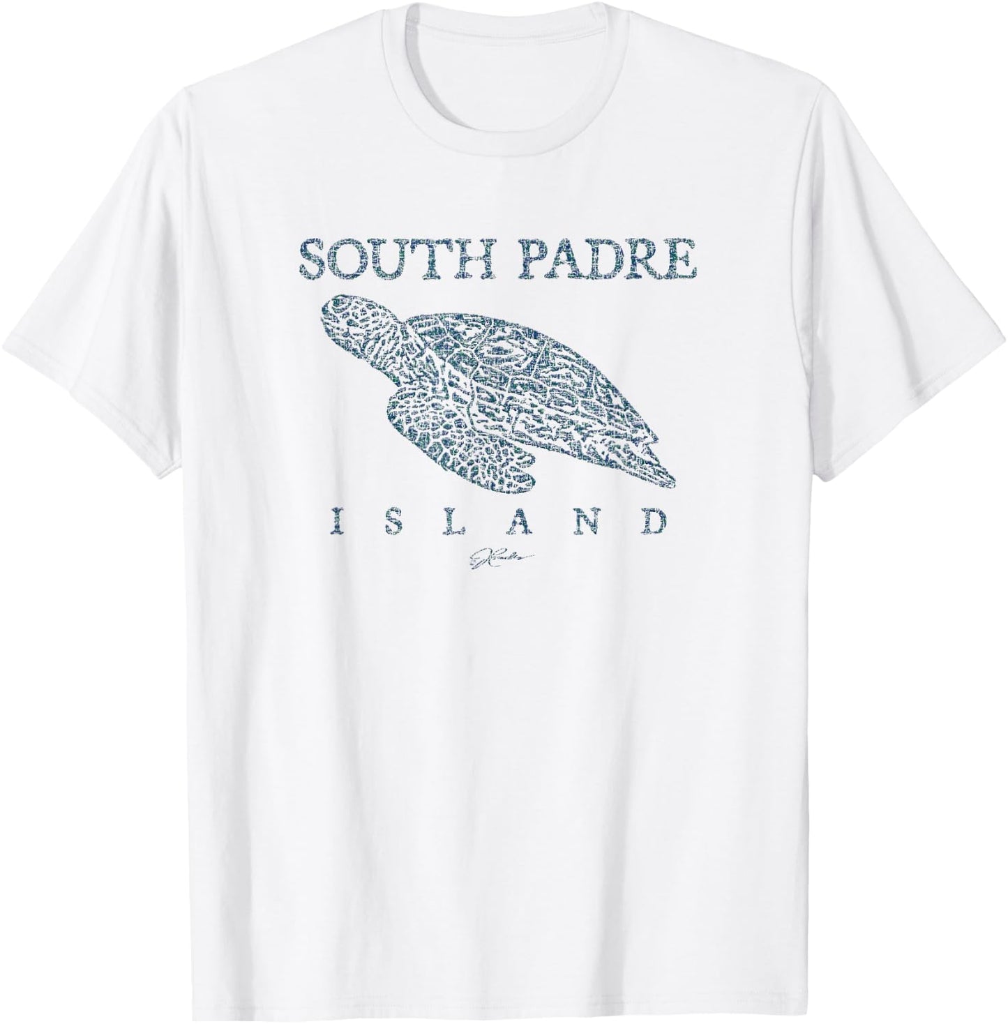 JCombs: South Padre Island, TX, Gliding Sea Turtle T-Shirt - T-Shirt | White