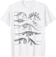 Dinosaur Skeleton Clothing Dino Vintage Paleontology Alt Art T-Shirt - T-Shirt | White