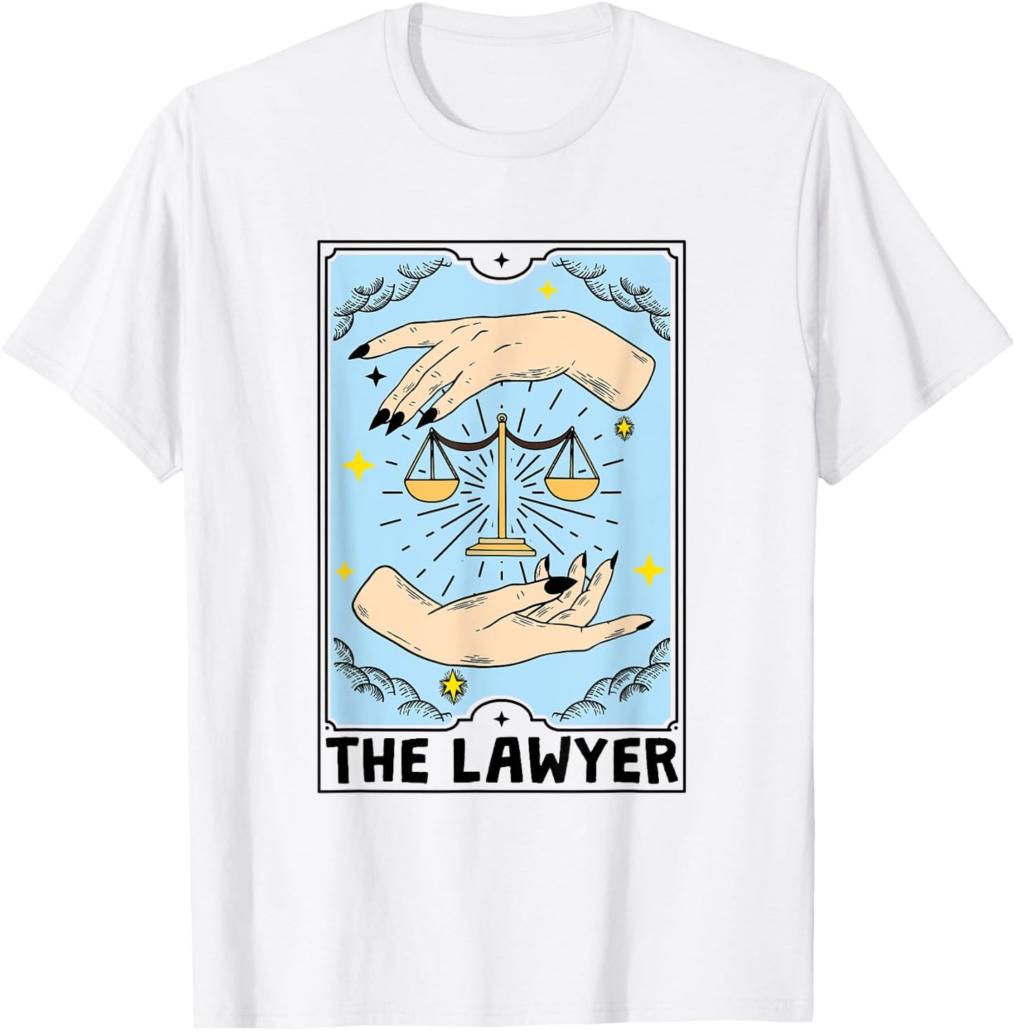The Lawyer Tarot Card - Attorney T-Shirt - T-Shirt | White