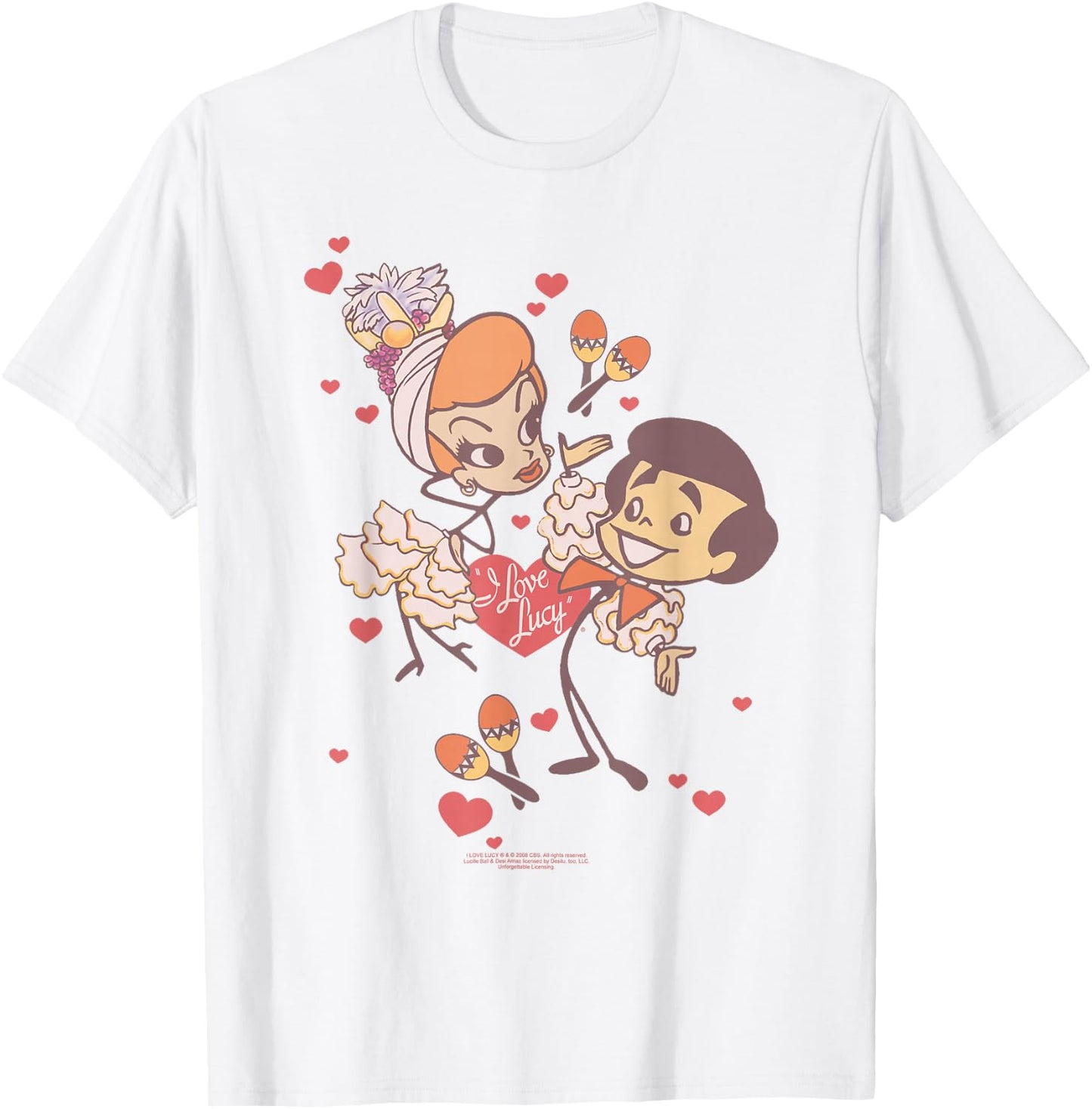I Love Lucy Rumba Dance T-Shirt - T-Shirt | White