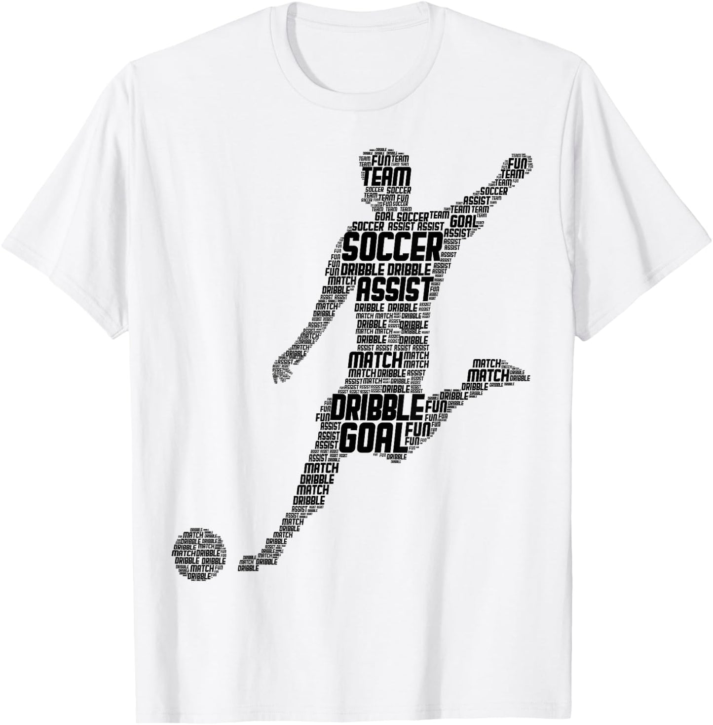 Soccer Player Men Kids Boys T-Shirt - T-Shirt | White