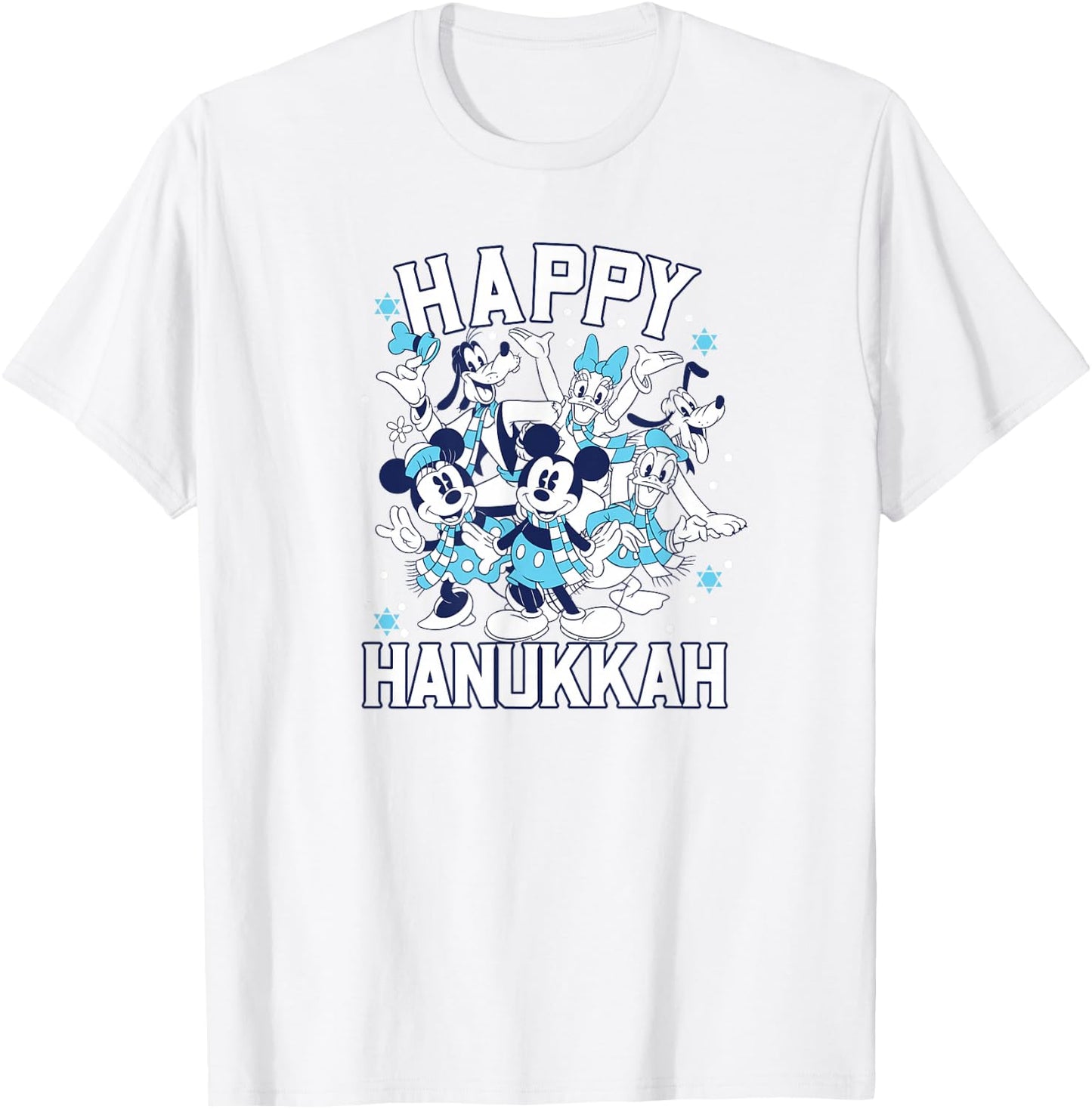Disney - Happy Hanukkah from Mickey and Friends T-Shirt - T-Shirt | White