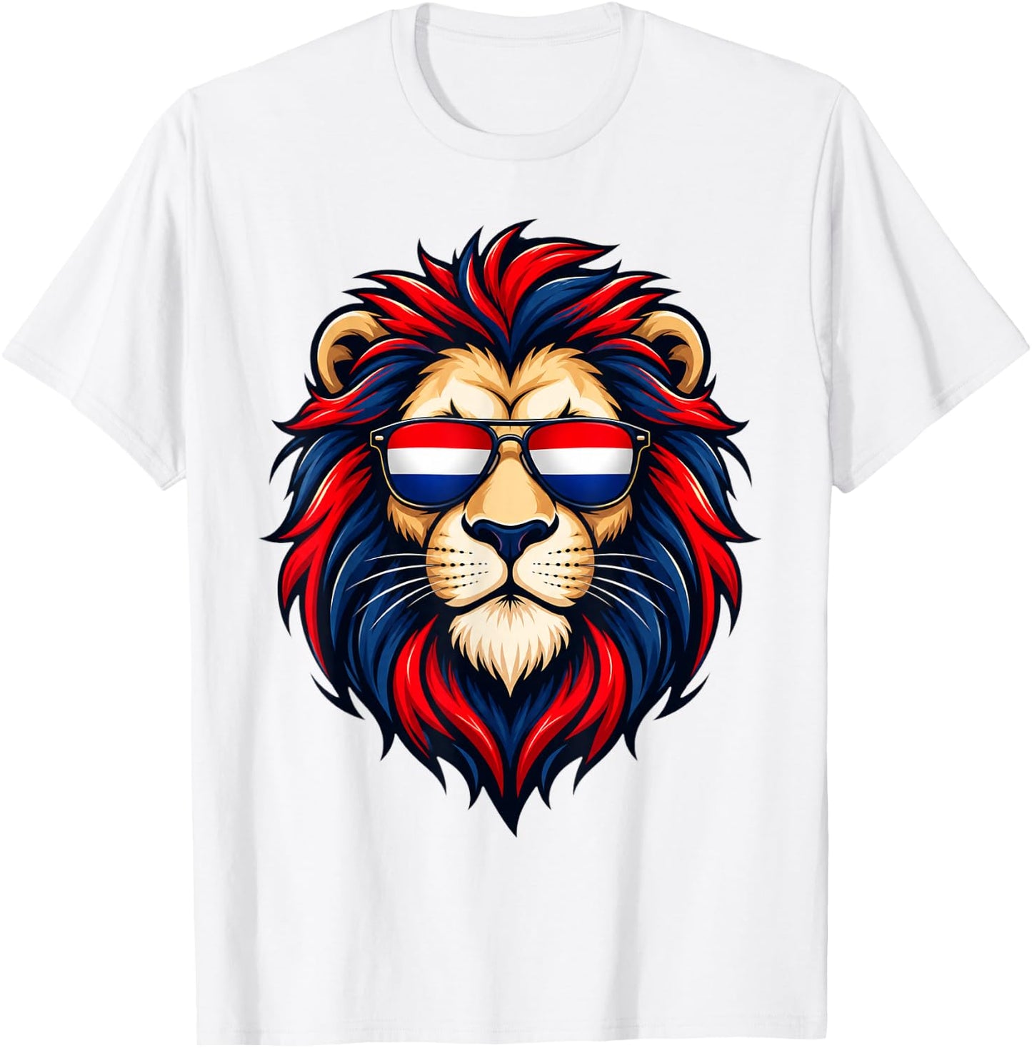 Vintage Nederland Lion Netherlands Flag Dutch Holland Orange T-Shirt - T-Shirt | White