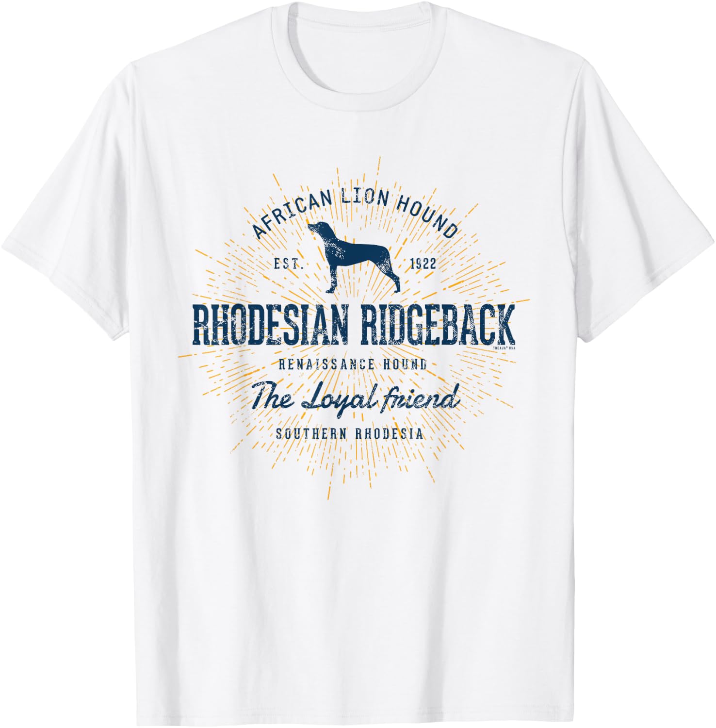 Ridgeback Vintage Rhodesian Ridgeback T-Shirt - T-Shirt | White