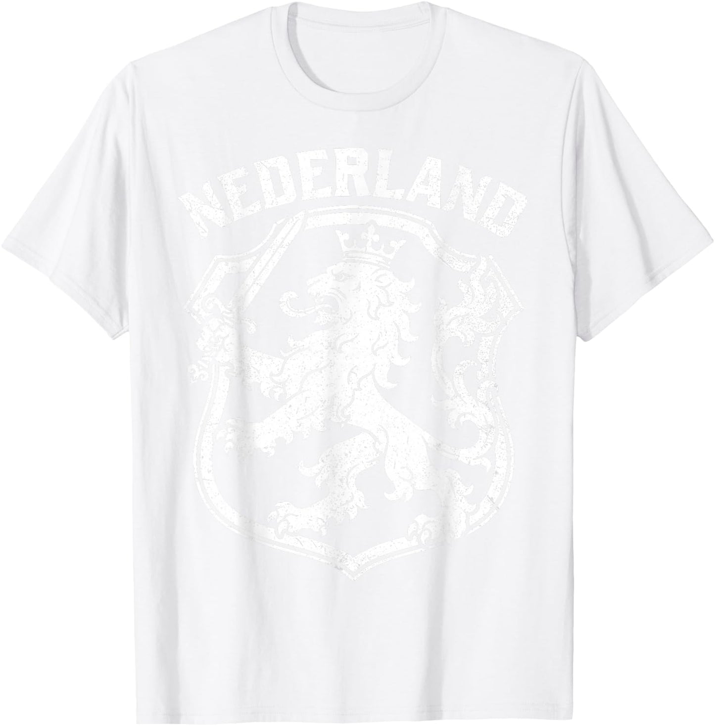 Nederland Netherlands Lion Dutch Holland Vintage Orange T-Shirt - T-Shirt | White