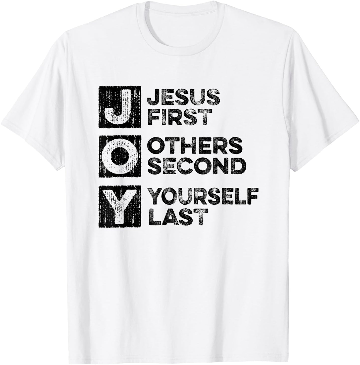 Joy - Jesus First Others Yourself Last Christian Bible Study T-Shirt - T-Shirt | White