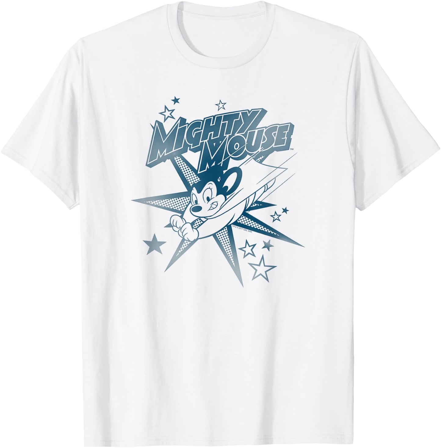 Mighty Mouse Is A Star T-Shirt - T-Shirt | White