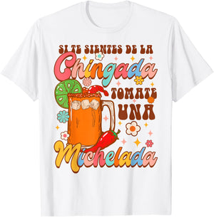 Funny Spanish Michelada Drinking Tomate Una Michelada T-Shirt - T-Shirt | White