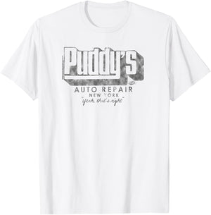 Seinfeld Puddy's Auto Repair New York Funny 90's TV Show T-Shirt - T-Shirt | White