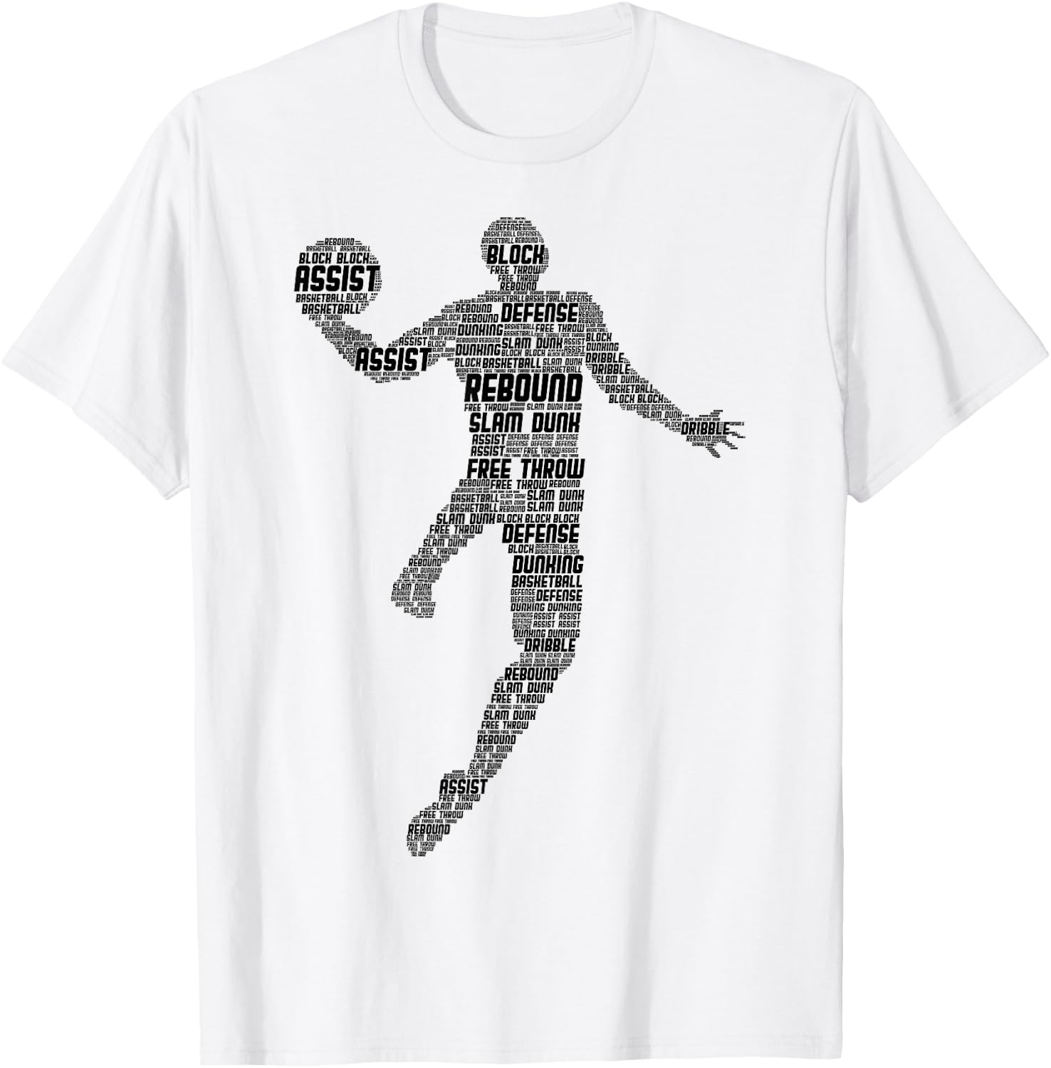 Basketball Basketball Boys Men Children T-Shirt - T-Shirt | White