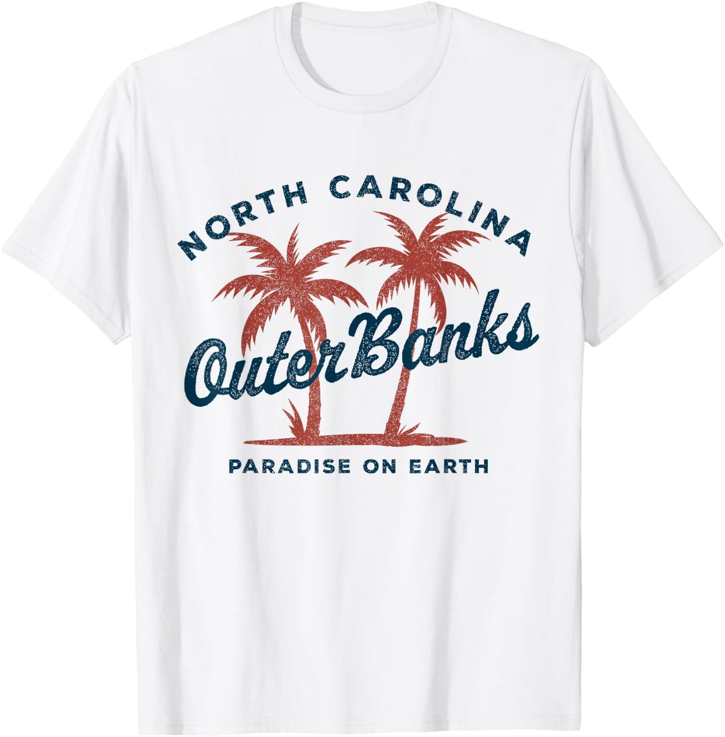 Retro Outer Banks Est 1587 OBX North Carolina NC Vintage T-Shirt - T-Shirt | White