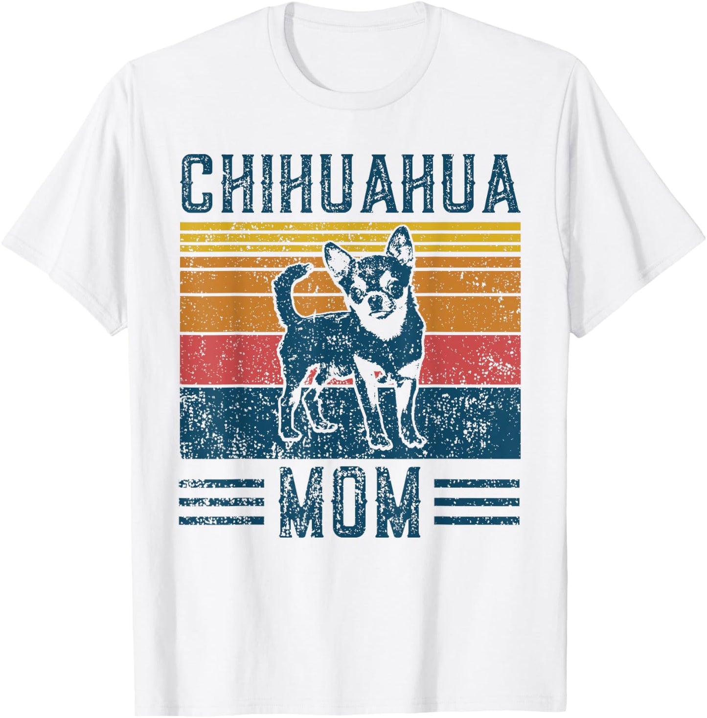 Dog Chihuahua Mom - Vintage Chihuahua Mom Women Kids T-Shirt - T-Shirt | White