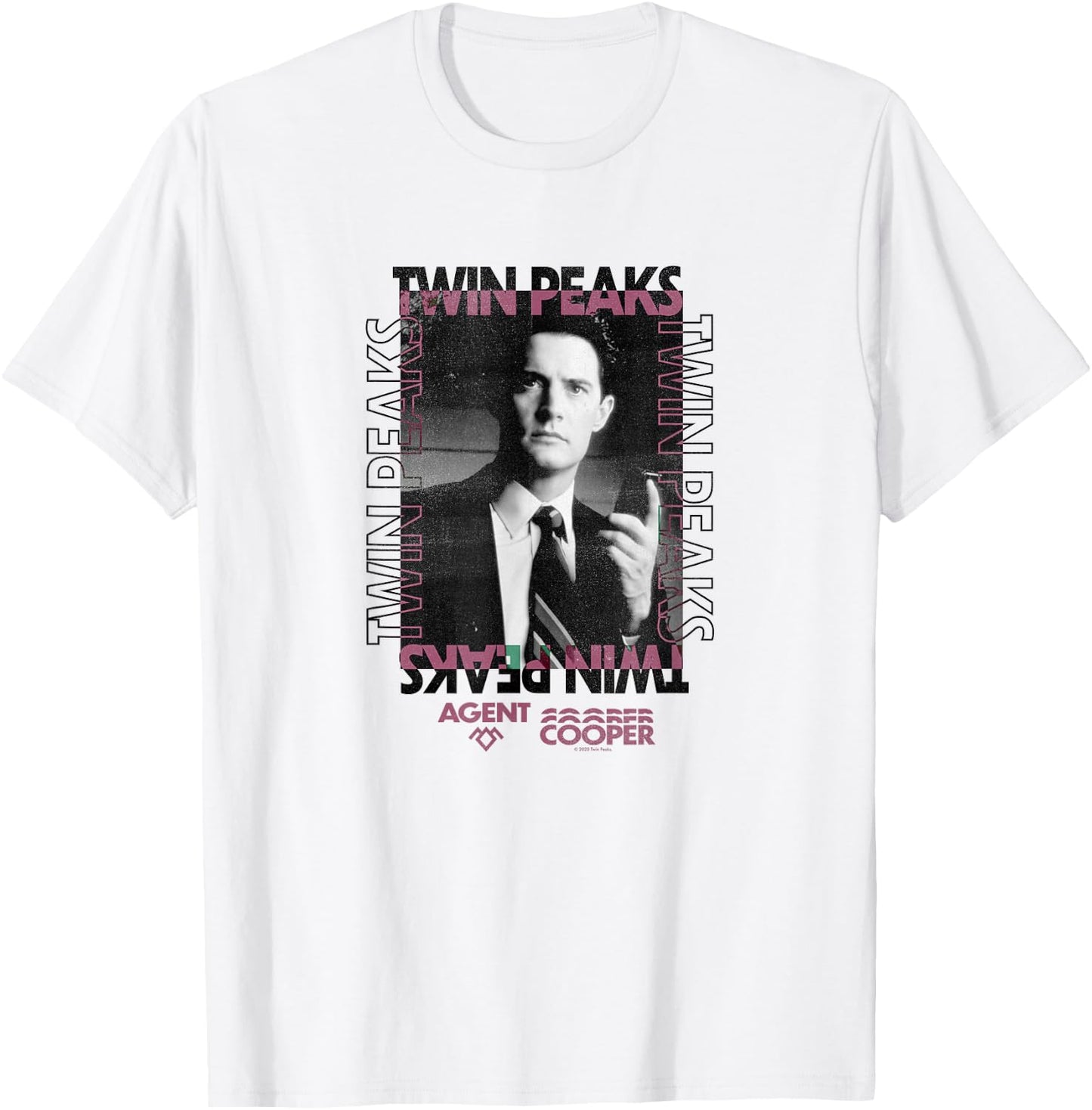 Twin Peaks Agent Cooper Box Up T-Shirt - T-Shirt | White