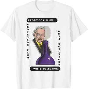 Clue Professor Plum Playing Card Halloween Costume T-Shirt - T-Shirt | White