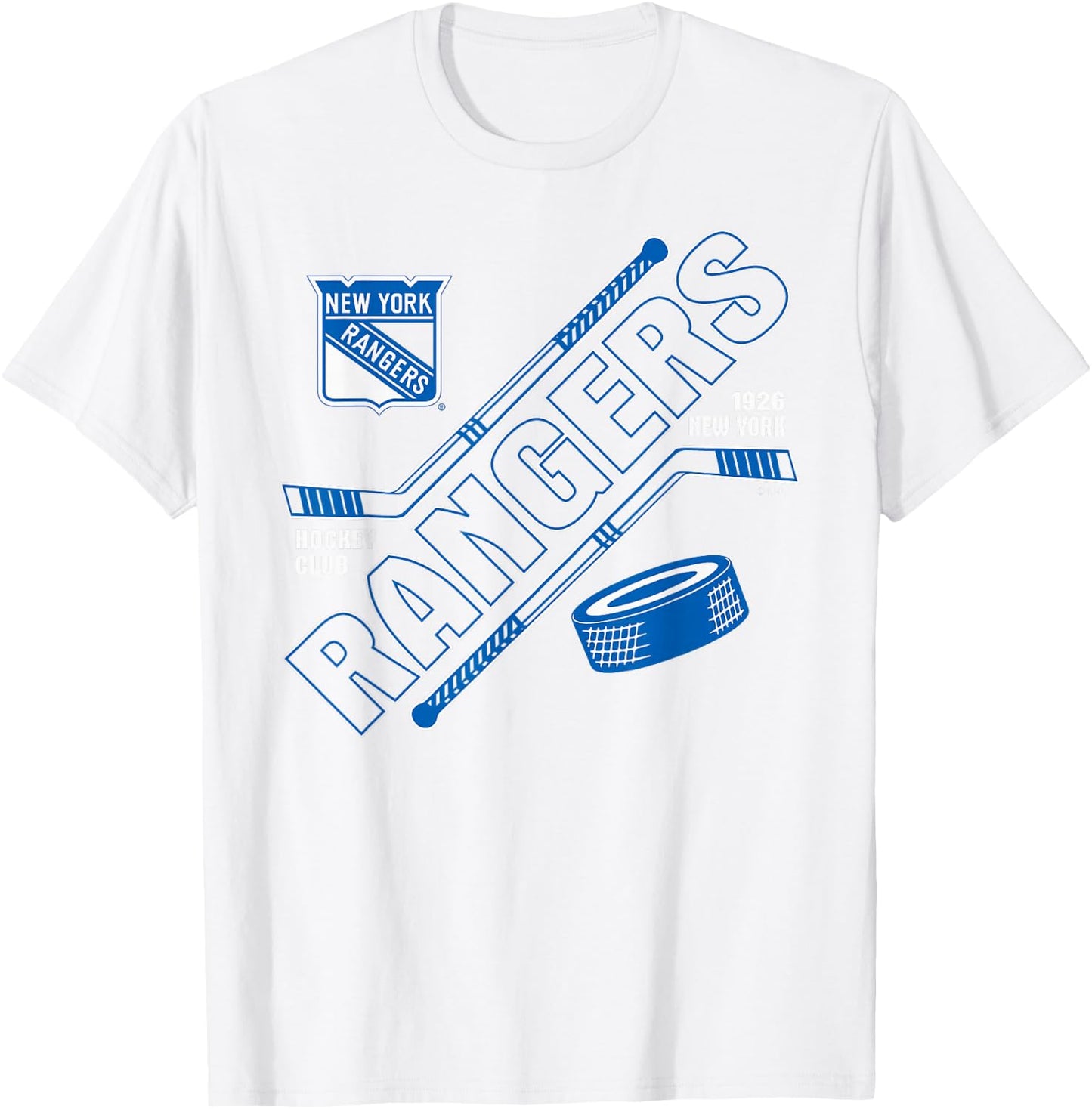New York Rangers Force Red Officially Licensed T-Shirt - T-Shirt | White