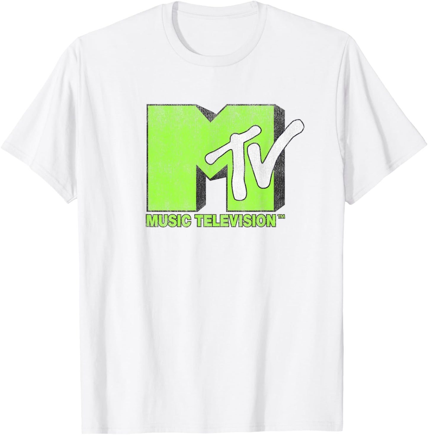 MTV Green Logo T-Shirt - T-Shirt | White