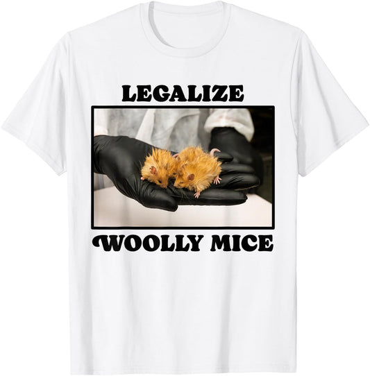 Legalize Woolly Mice Mammoth CRISPR Extinct Species Cute Pet T-Shirt - T-Shirt | White