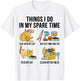 Things I Do In My Spare Time Play With My Cat T-Shirt - T-Shirt | White