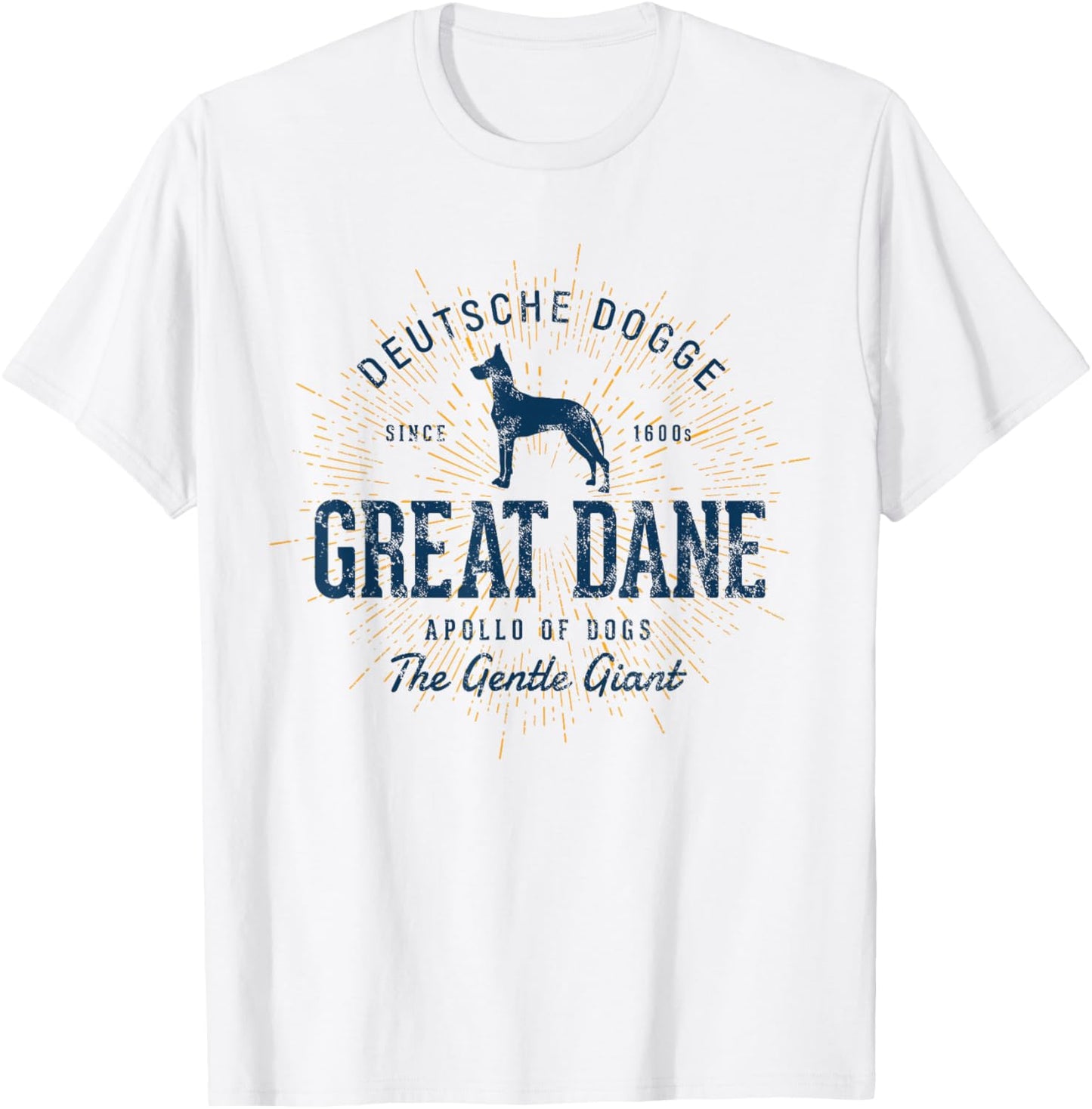 Vintage Great Dane Retro T-Shirt - T-Shirt | White