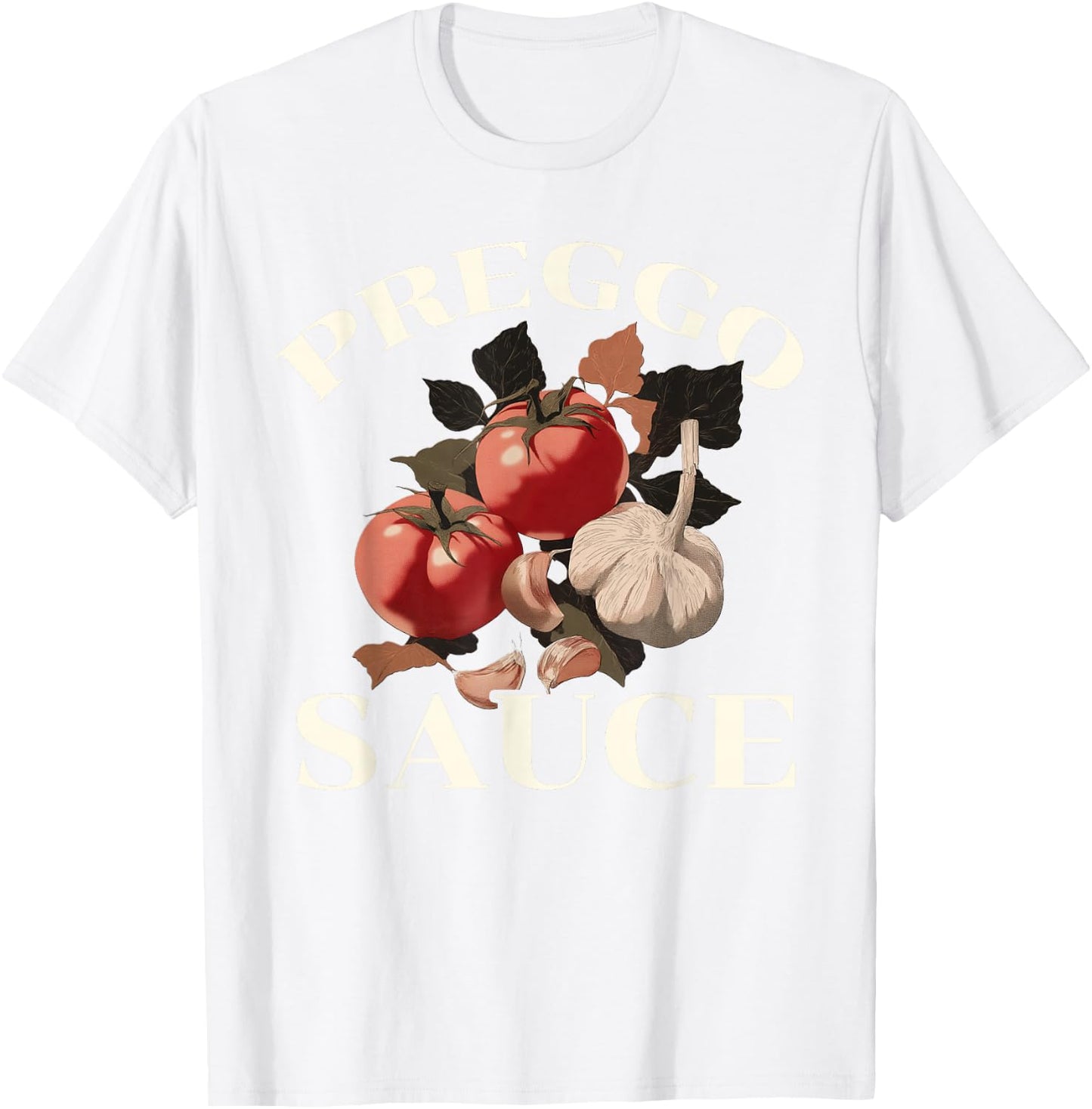 Preggo Sauce - Prego Sauce Shirt - Pregnant T-Shirt - T-Shirt | White